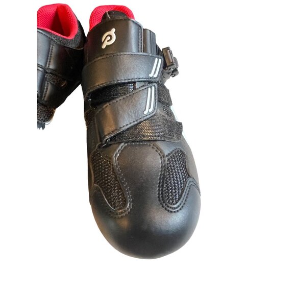 Peloton Cycling Black Shoes Two-Strap Fastening w/ Cleats Sz 39 (W8 M6) - Picture 3 of 11